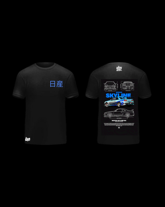 Nissan Skyline Shirt - BLACK