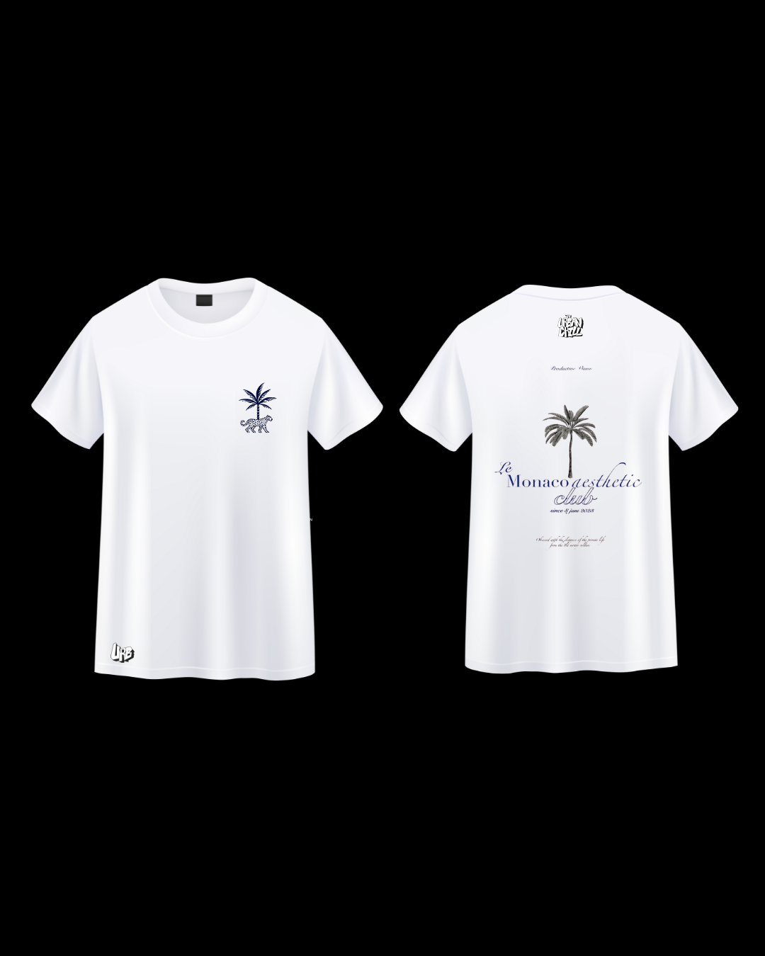 Monaco Palm Trees Shirt - WHITE