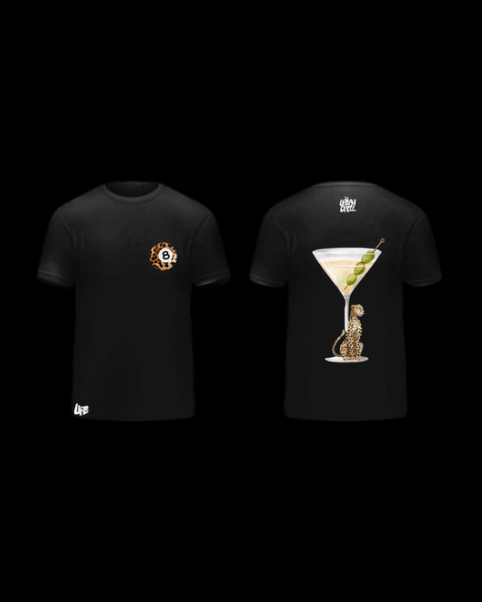 Martini & 8 Ball Shirt - BLACK